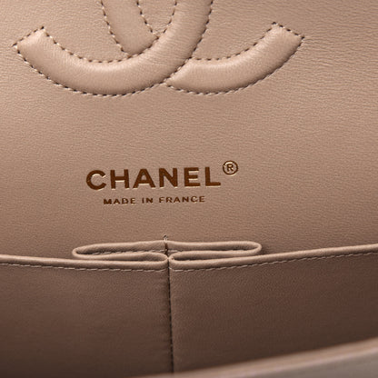 Chanel Iridescent Caviar Quilted Medium Double Flap Dark Beige 6 of 11