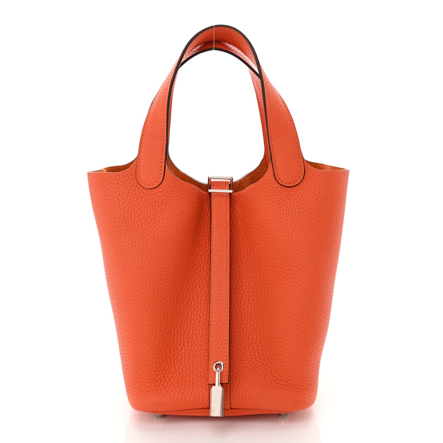 Taurillon Clemence Picotin Lock 18 PM Orange