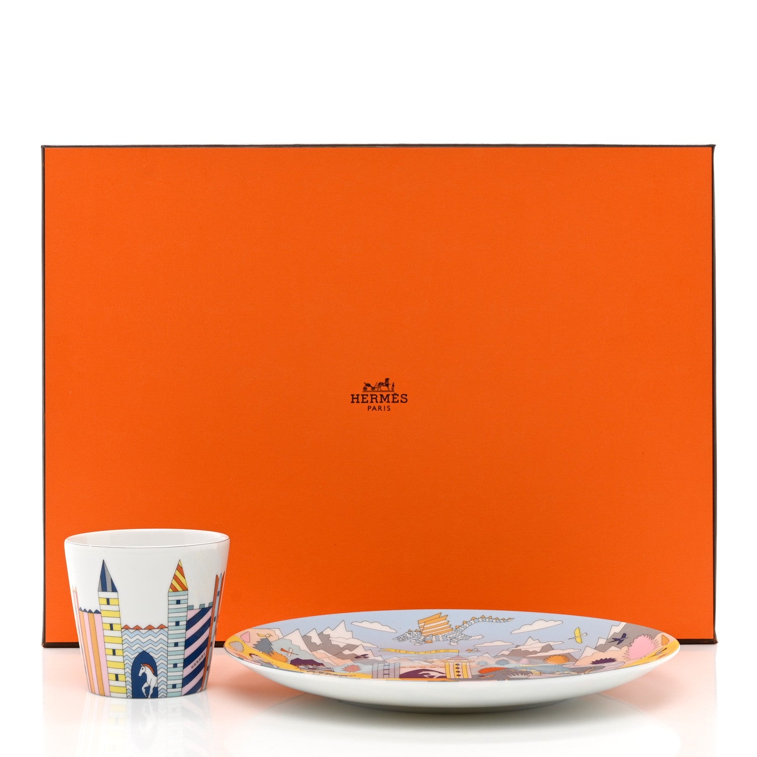 Hermes Porcelain Epopee Set of 2 10 of 10