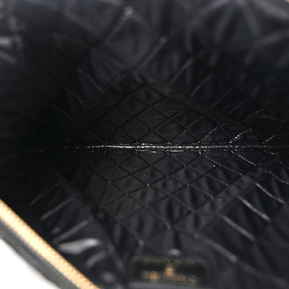 Chanel Lambskin Stitched Quilted Medium Cosmetic Case Black 4 of 7