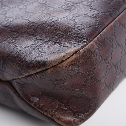 Gucci Guccissima Medium Horsebit Chain Hobo Dark Brown 8 of 12