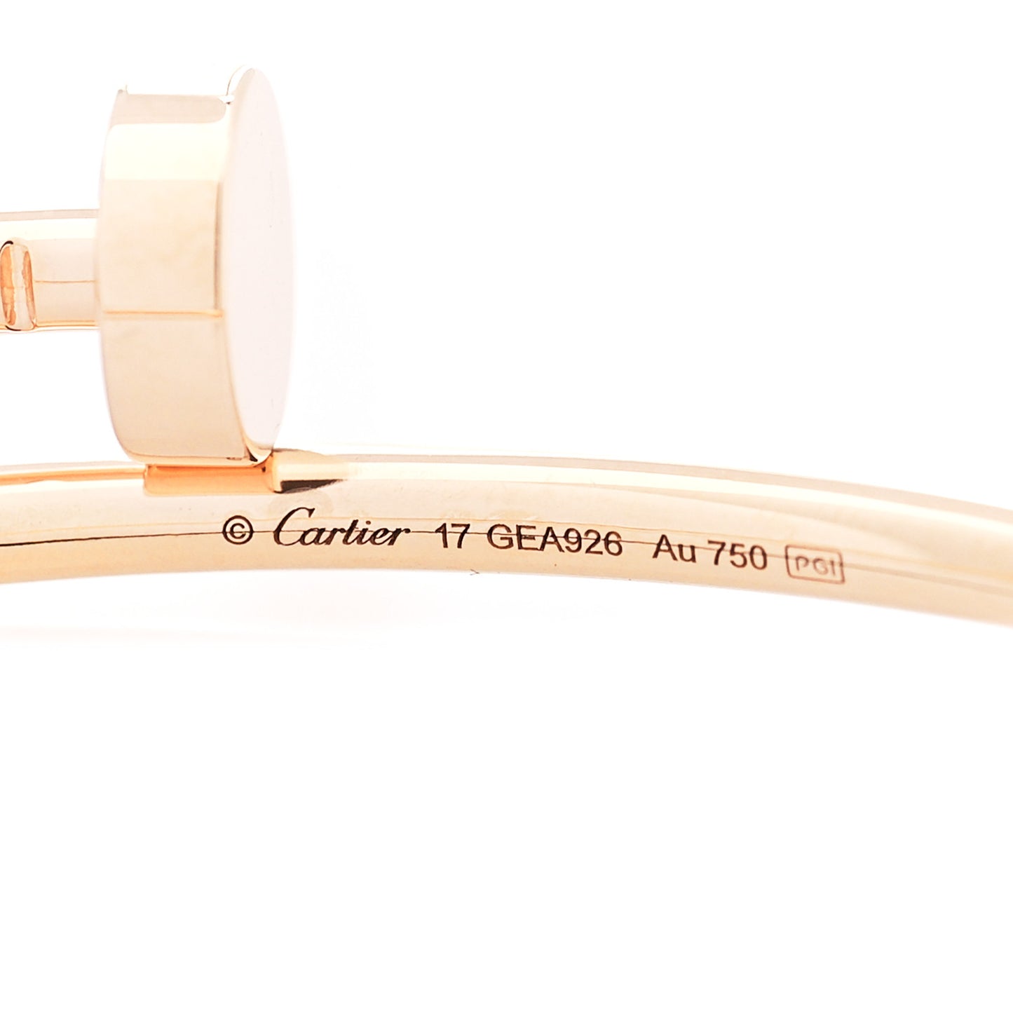 18K Pink Gold Small Juste Un Clou Bracelet 17