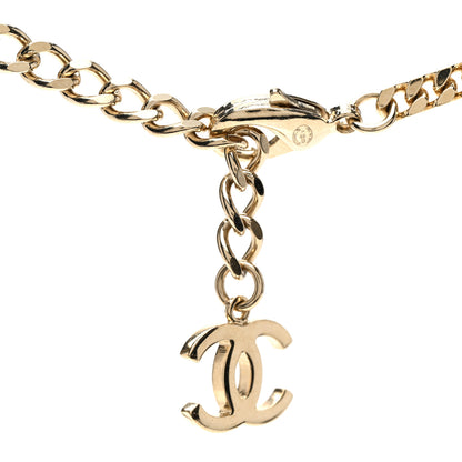 Chanel Crystal Chain CC Link Choker Gold Silver 4 of 6