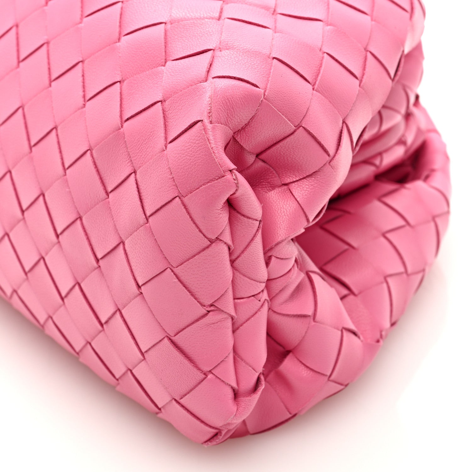 Bottega Veneta Nappa Maxi Intrecciato The Pouch Oversized Clutch Pink 9 of 9