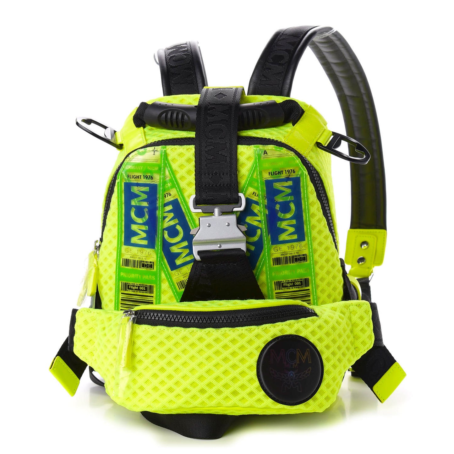 Nylon Mesh Jemison 2-1 Backpack Neon Yellow