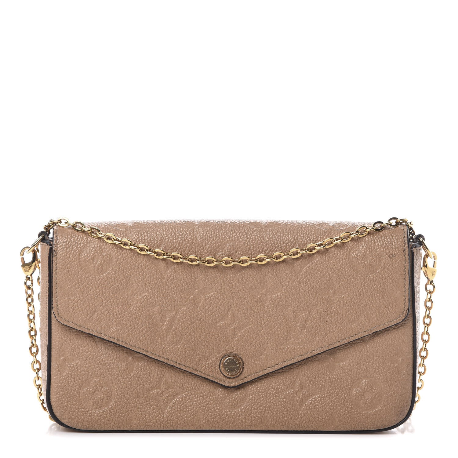 Louis Vuitton Empreinte Pochette Felicie Chain Wallet Papyrus 1 of 17