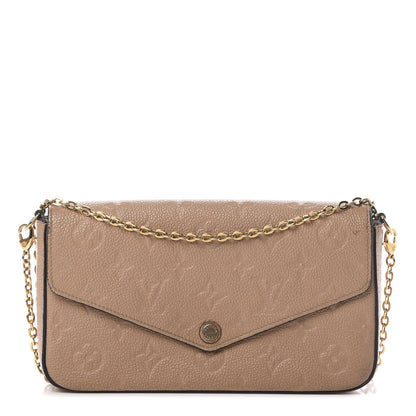 Louis Vuitton Empreinte Pochette Felicie Chain Wallet Papyrus 1 of 17