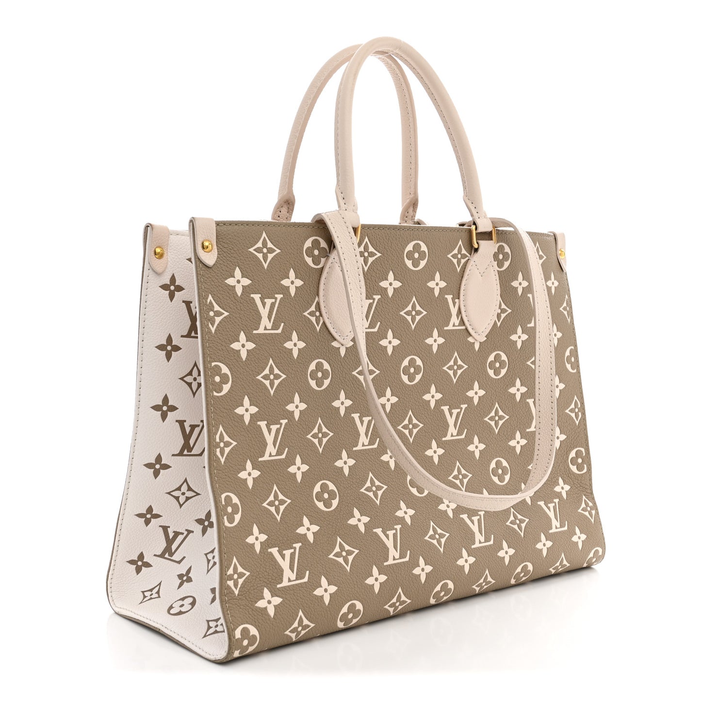 Empreinte Monogram Spring In The City Onthego MM Kaki Beige Cream