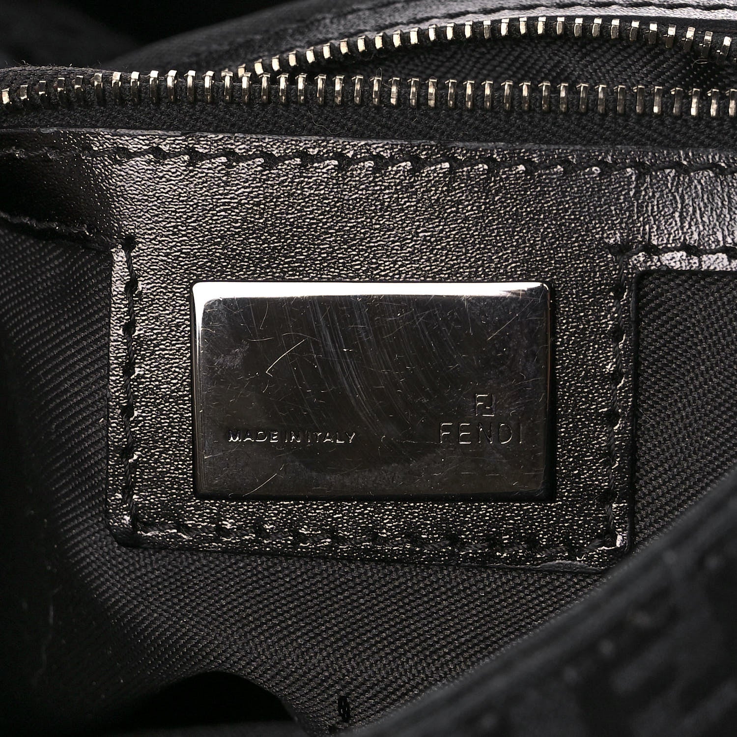 Fendi Zucchino Mama Baguette Black 6 of 15