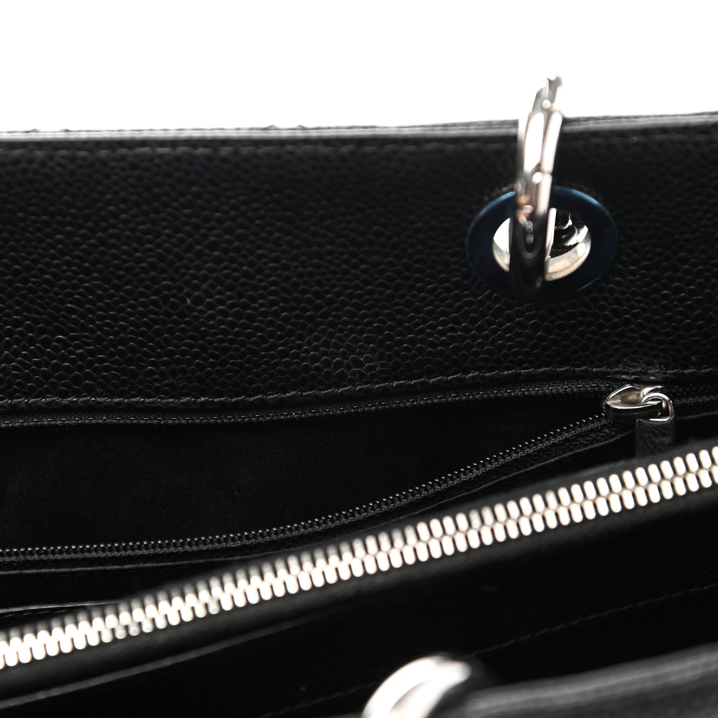 Caviar Quilted Grand Shopping Tote GST Black