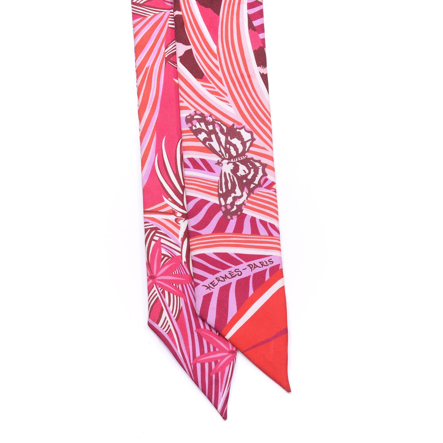 Silk Jaguar Quetzal Twilly Fuchsia Rose Bordeaux
