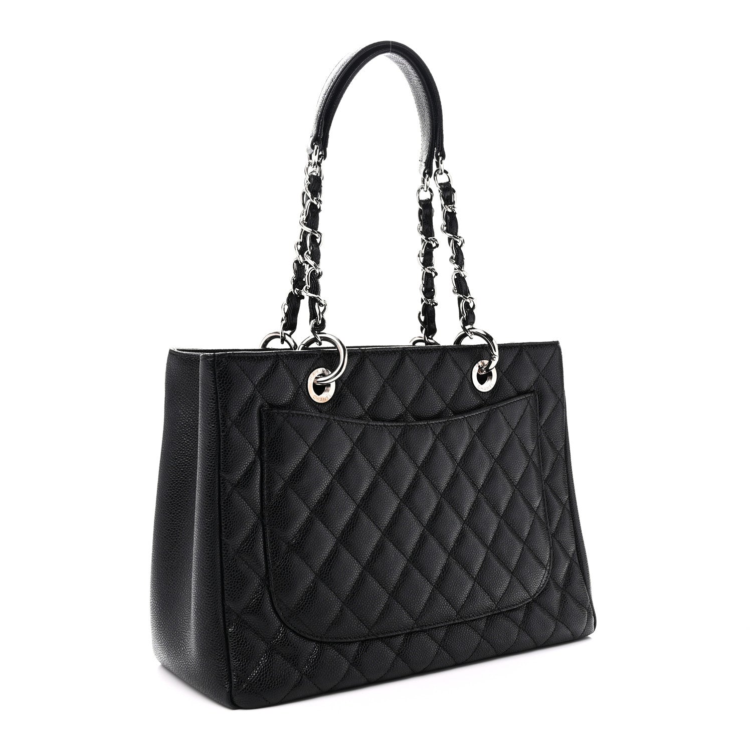 Chanel Caviar Quilted Grand Shopping Tote GST Black 3 of 10