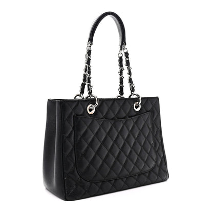 Chanel Caviar Quilted Grand Shopping Tote GST Black 3 of 10