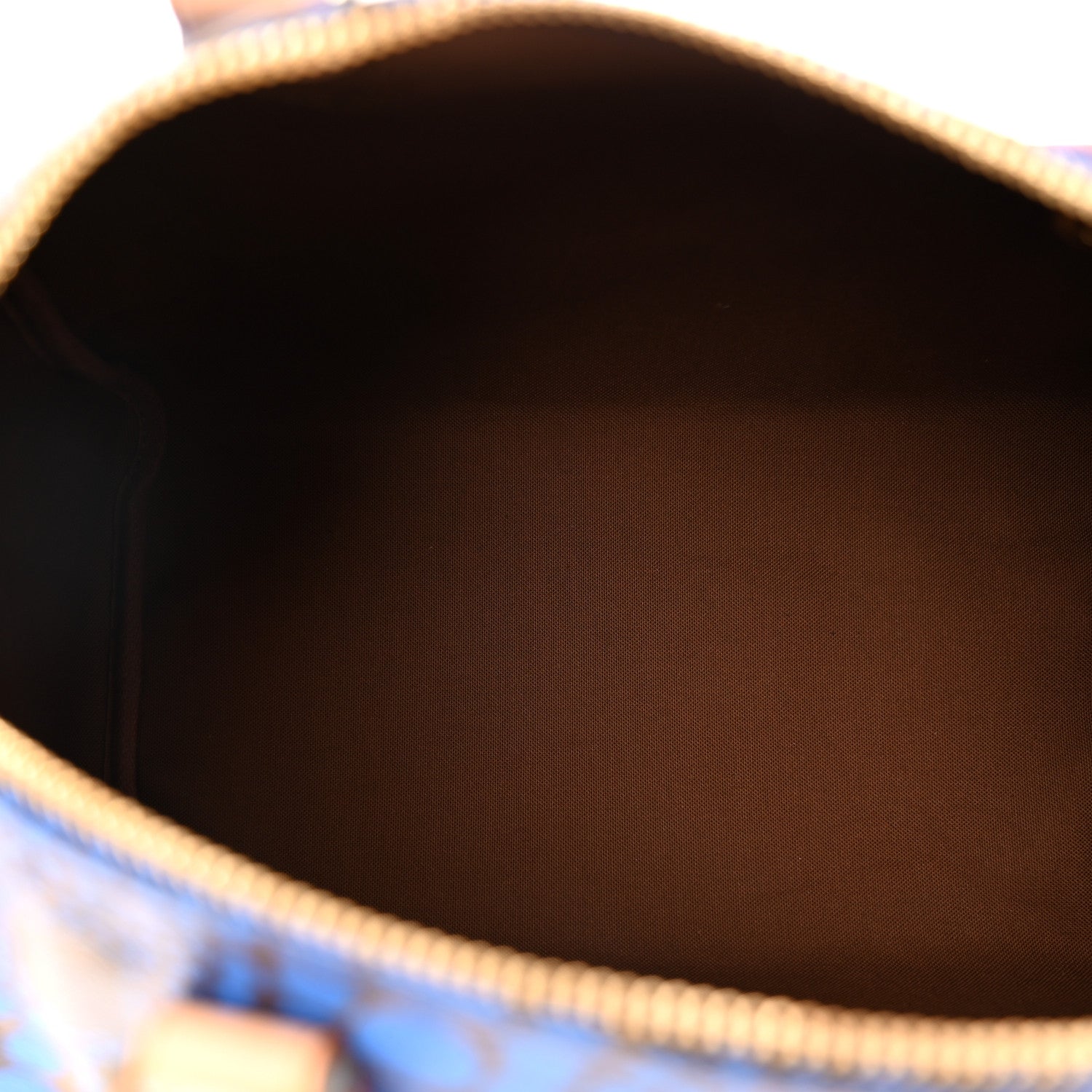 Louis Vuitton Monogram Kusama Town Speedy 30 Blue 5 of 10