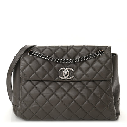 Chanel Aged Calfskin Medium Lady Pearly Flap Grey 1 of 10