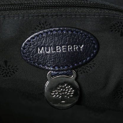 Mulberry Glossy Goatskin Small Del Rey Satchel Midnight 6 of 7