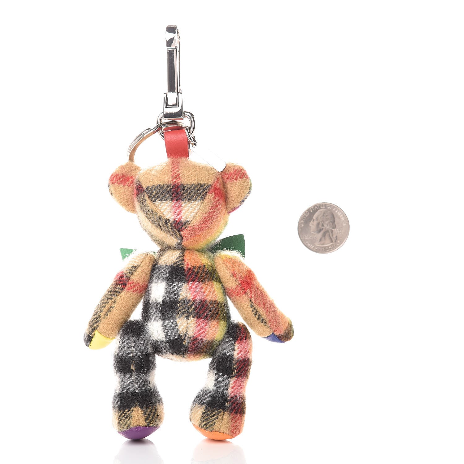 Burberry Cashmere House Check Thomas Bear Bag Charm Multicolor Antique Yellow 2 of 5