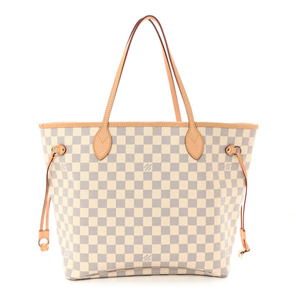 Louis Vuitton Damier Azur Neo Neverfull MM Rose Ballerine 1 of 10