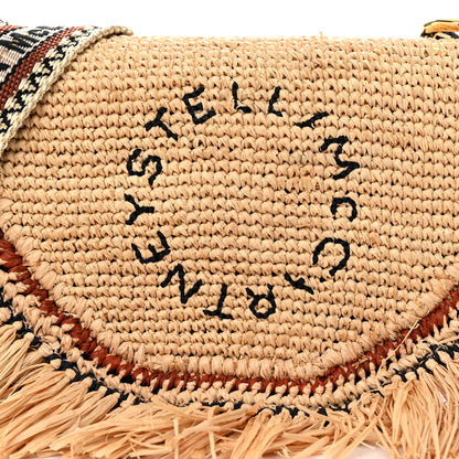 Stella McCartney Raffia Crochet Shoulder Bag Natural 7 of 9
