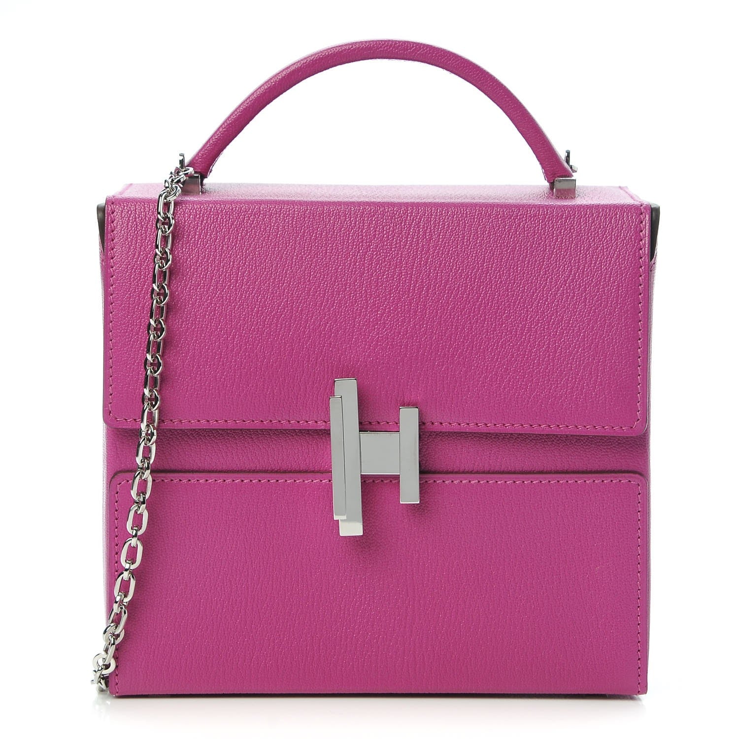 Hermes Chevre Mysore Cinhetic Boxy Top Handle Bag Magnolia 1 of 7