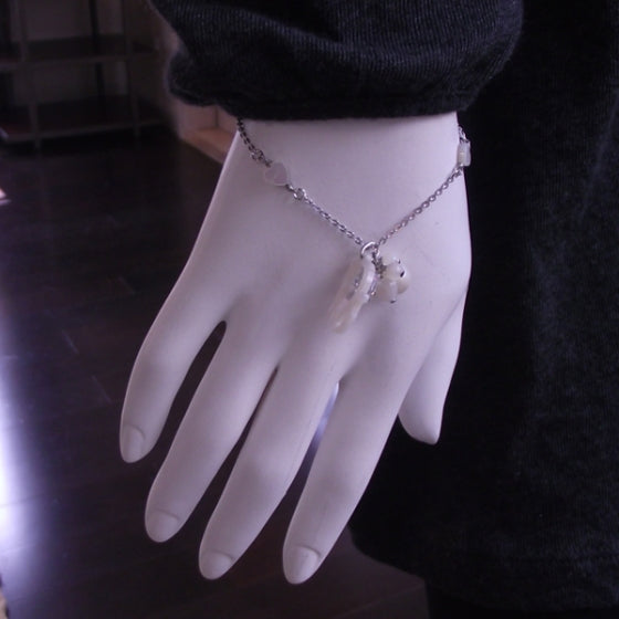 Christian Dior Pearl Lily Charm Bracelet 2 of 4