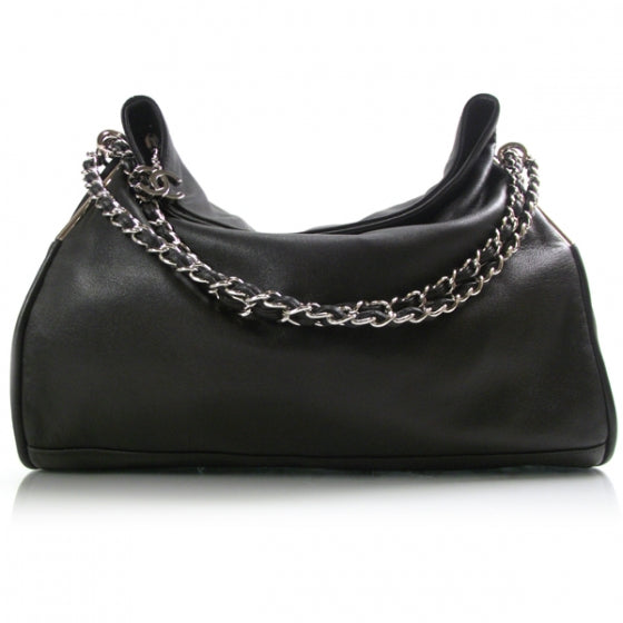Lambskin Large Ultimate Soft Tote Black