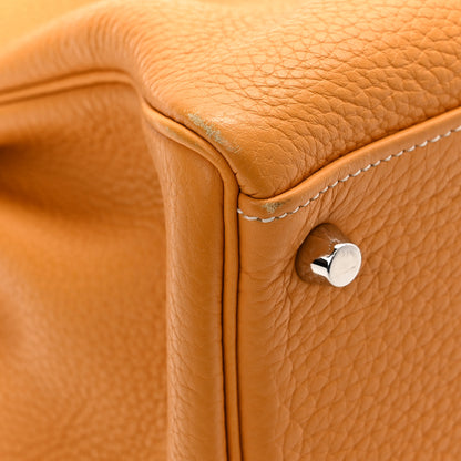 Hermes Taurillon Clemence Kelly Retourne 35 Moutarde Etain 16 of 21