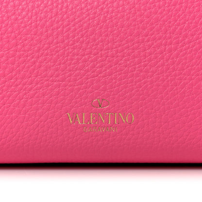 Valentino Garavani Grained Calfskin Rockstud Shoulder Tote Feminine Pink 7 of 9