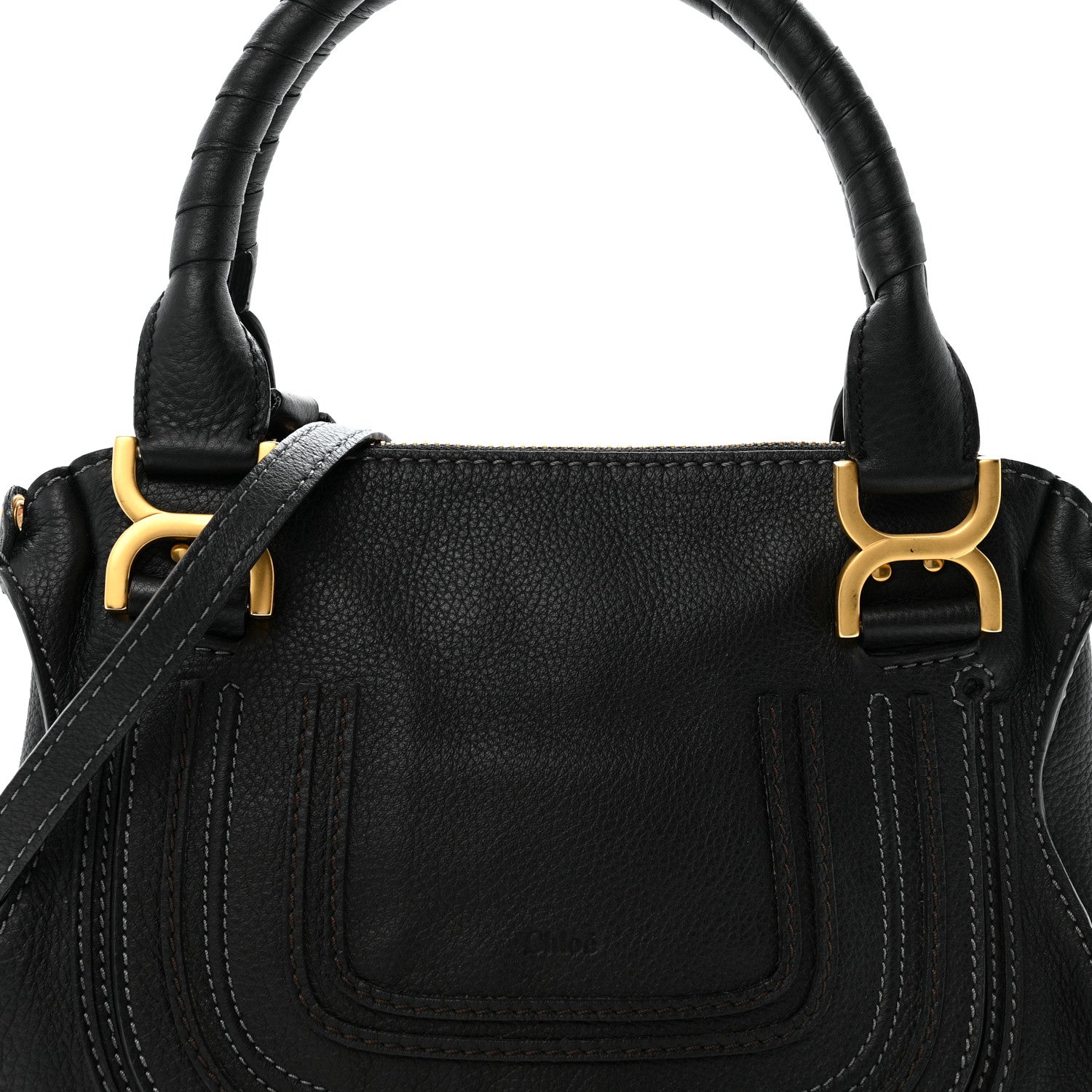 Chloe Calfskin Medium Marcie Satchel Black 8 of 14
