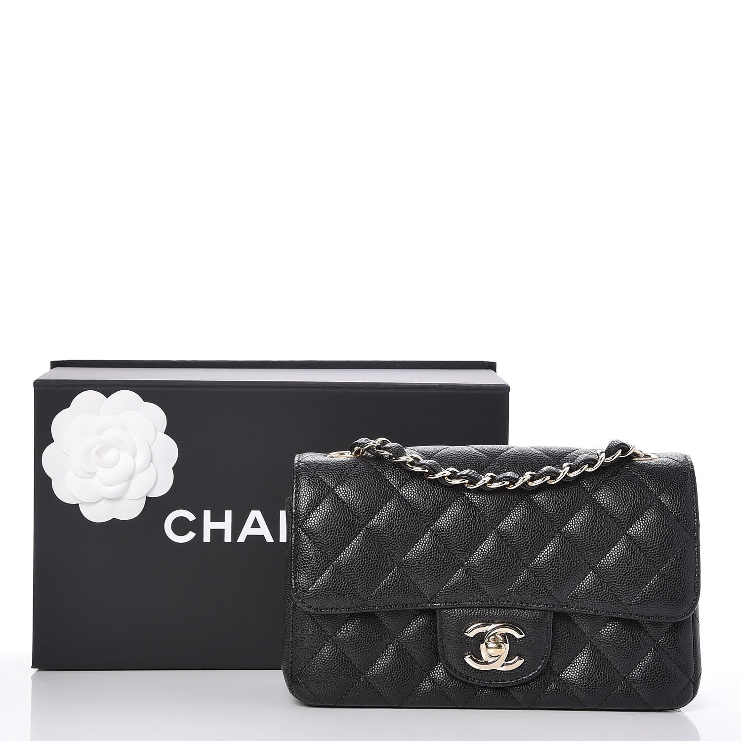 Chanel Caviar Quilted Mini Rectangular Flap Black 8 of 8