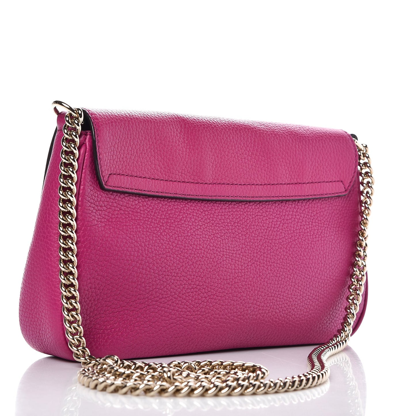Cellarius Calfskin Medium Soho Flap Crossbody Bright Bouganville