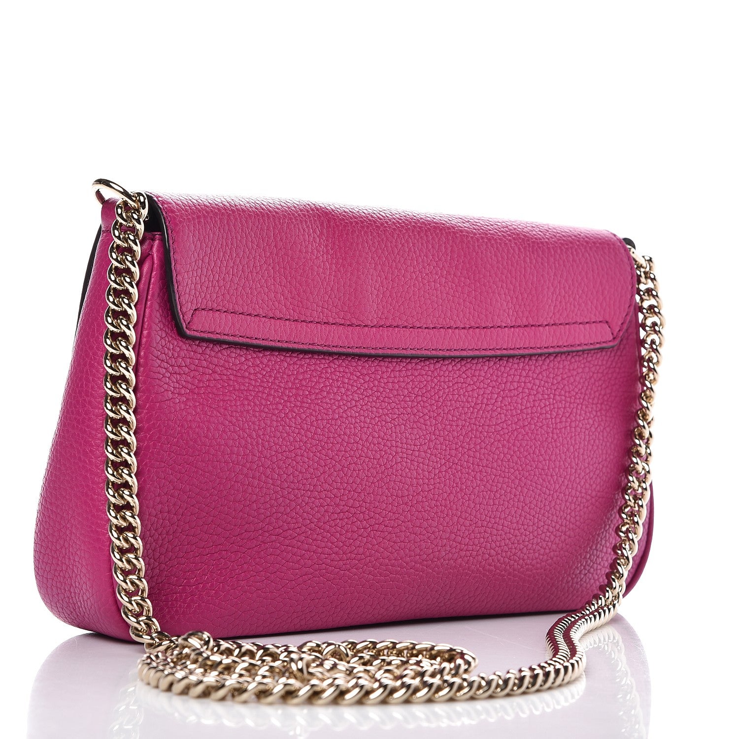 Gucci Cellarius Calfskin Medium Soho Flap Crossbody Bright Bouganville 3 of 7