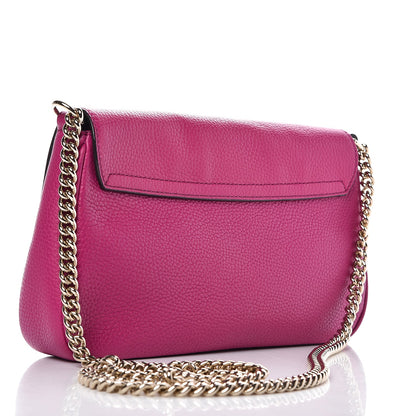 Gucci Cellarius Calfskin Medium Soho Flap Crossbody Bright Bouganville 3 of 7