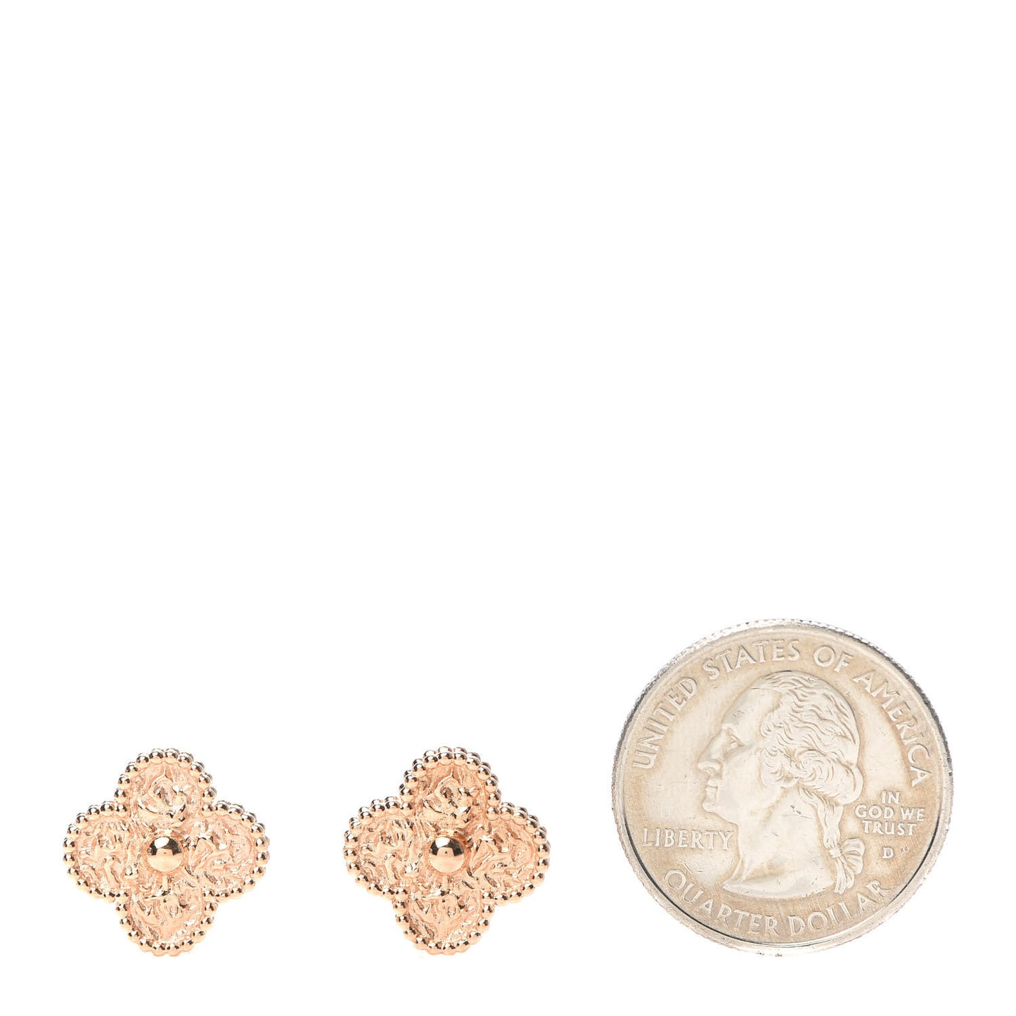 18K Rose Gold Vintage Alhambra Earrings