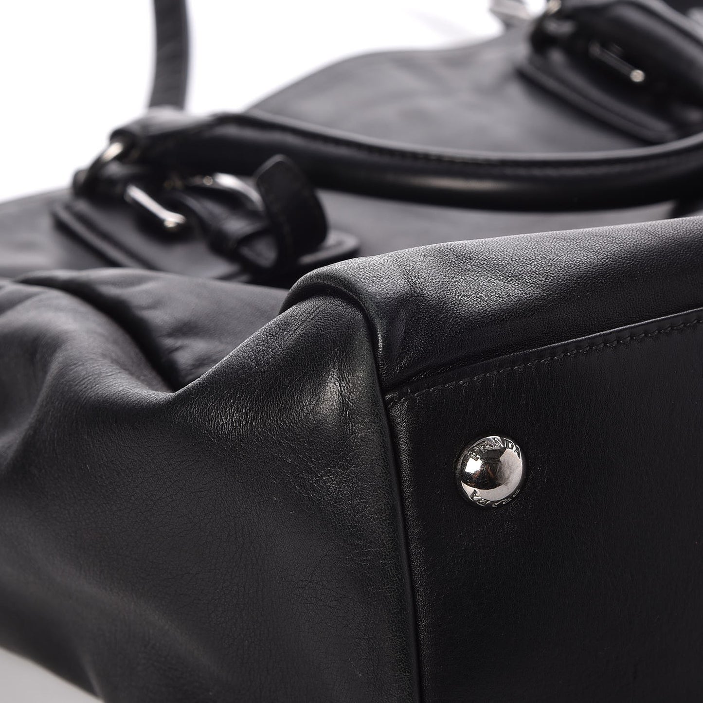 Soft Calf Shoulder Bag Nero Black