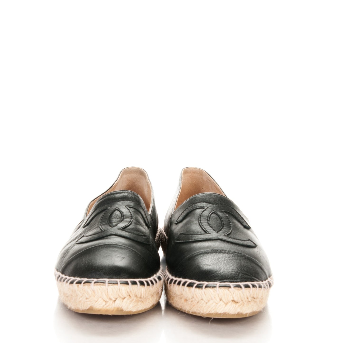 Lambskin CC Espadrilles 41 Black