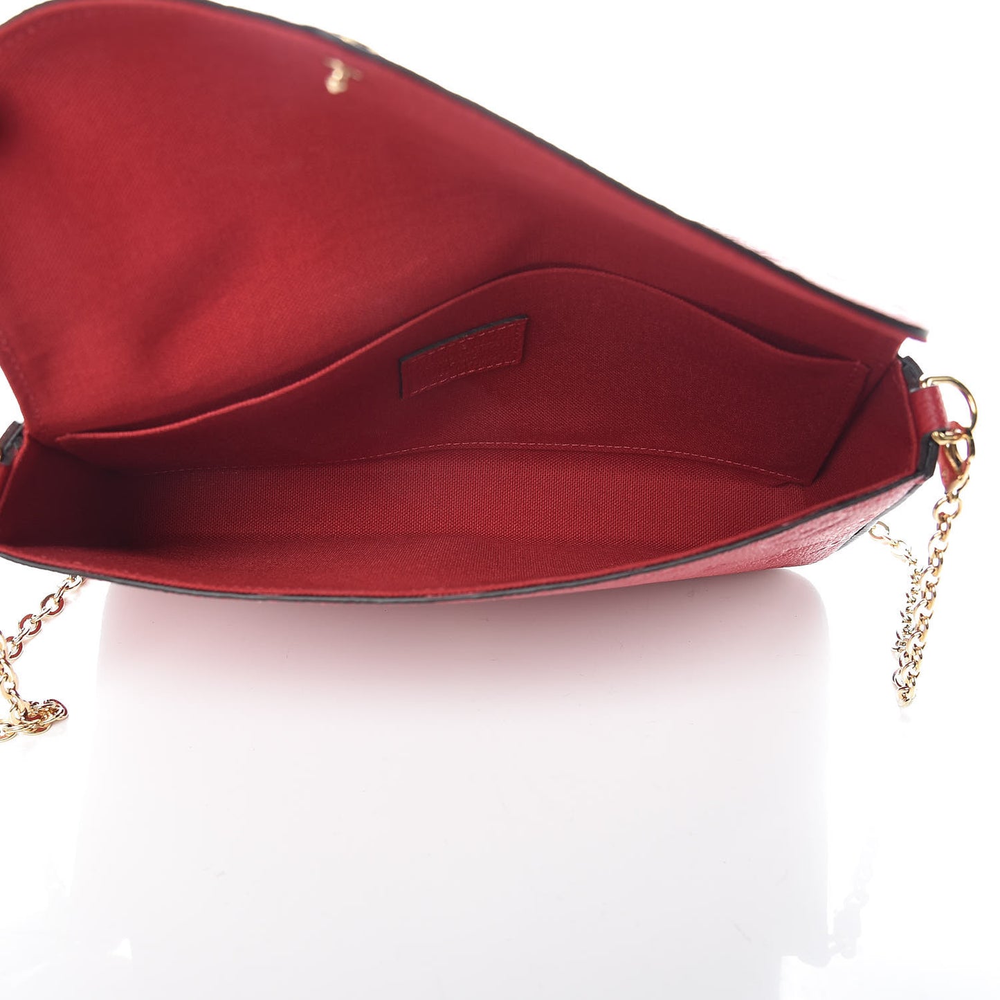 Empreinte Pochette Felicie Chain Wallet Cherry