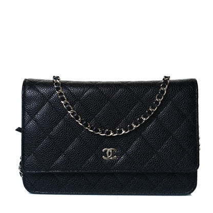 Chanel Caviar Quilted Wallet On Chain WOC Black 1 of 8