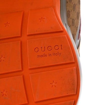 Gucci GG Supreme Monogram Mix Monogram Mens Rhyton Sneakers 12 Bordeaux Beige Ebony 7 of 11