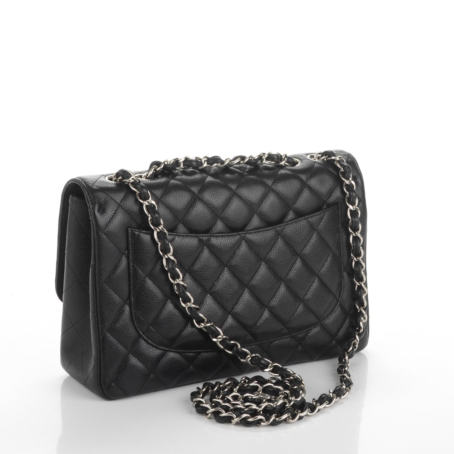Chanel Caviar Quilted Jumbo Single Flap Black 3 of 7