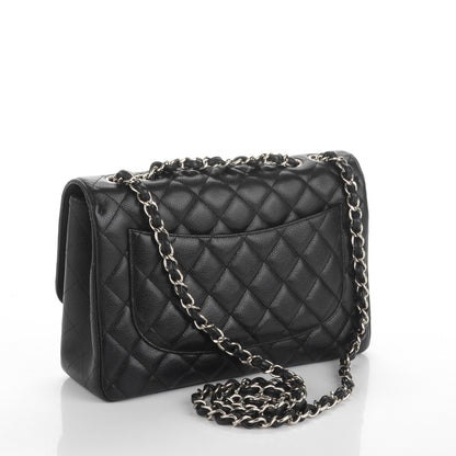 Chanel Caviar Quilted Jumbo Single Flap Black 3 of 7