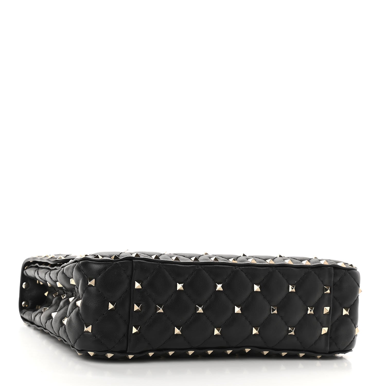 Valentino Garavani Lambskin Medium Rockstud Spike Shoulder Bag Black 4 of 9