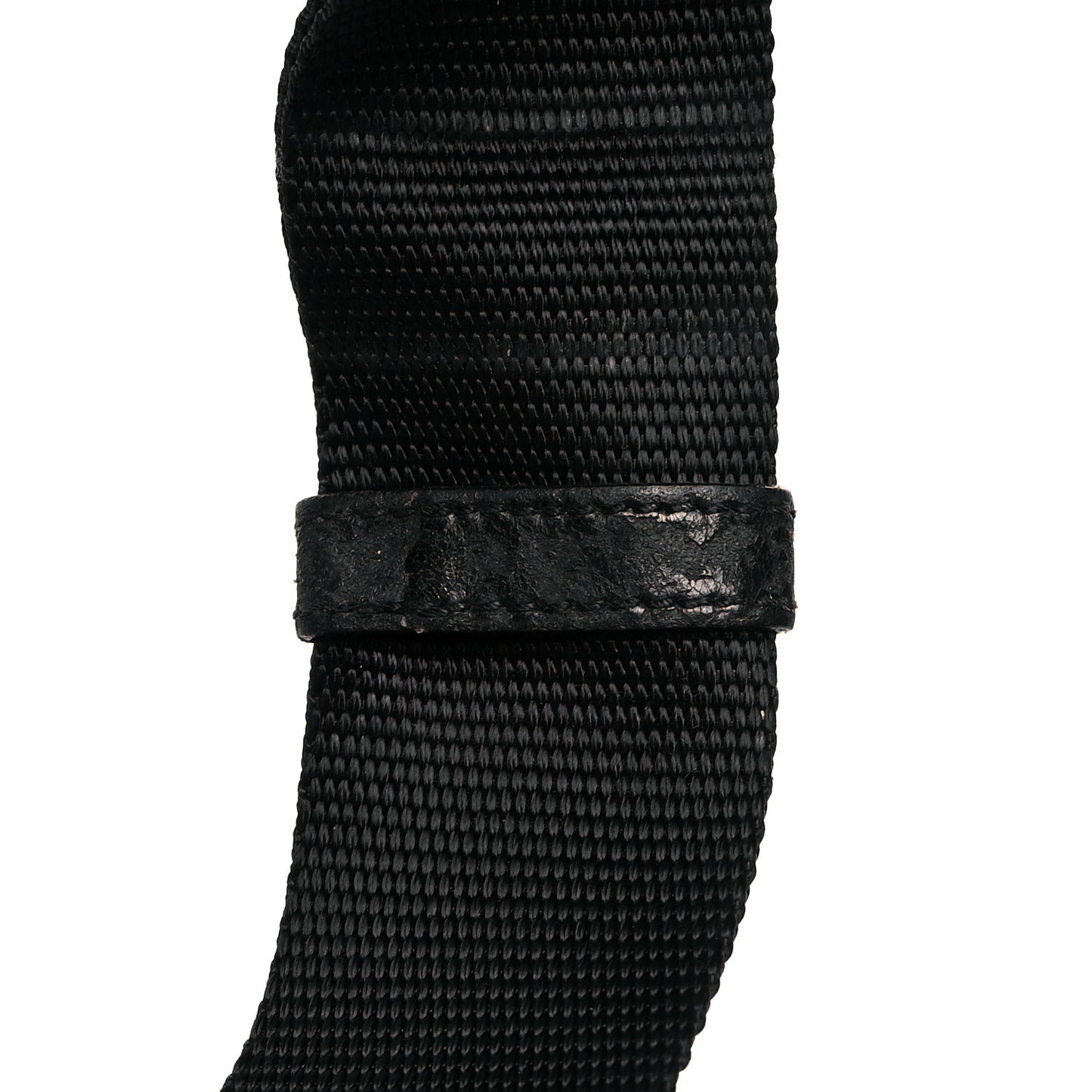 Nylon Vela Flat Messenger Bag Black