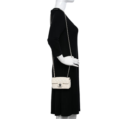 Chanel Caviar Quilted Extra Mini Flap White 2 of 11