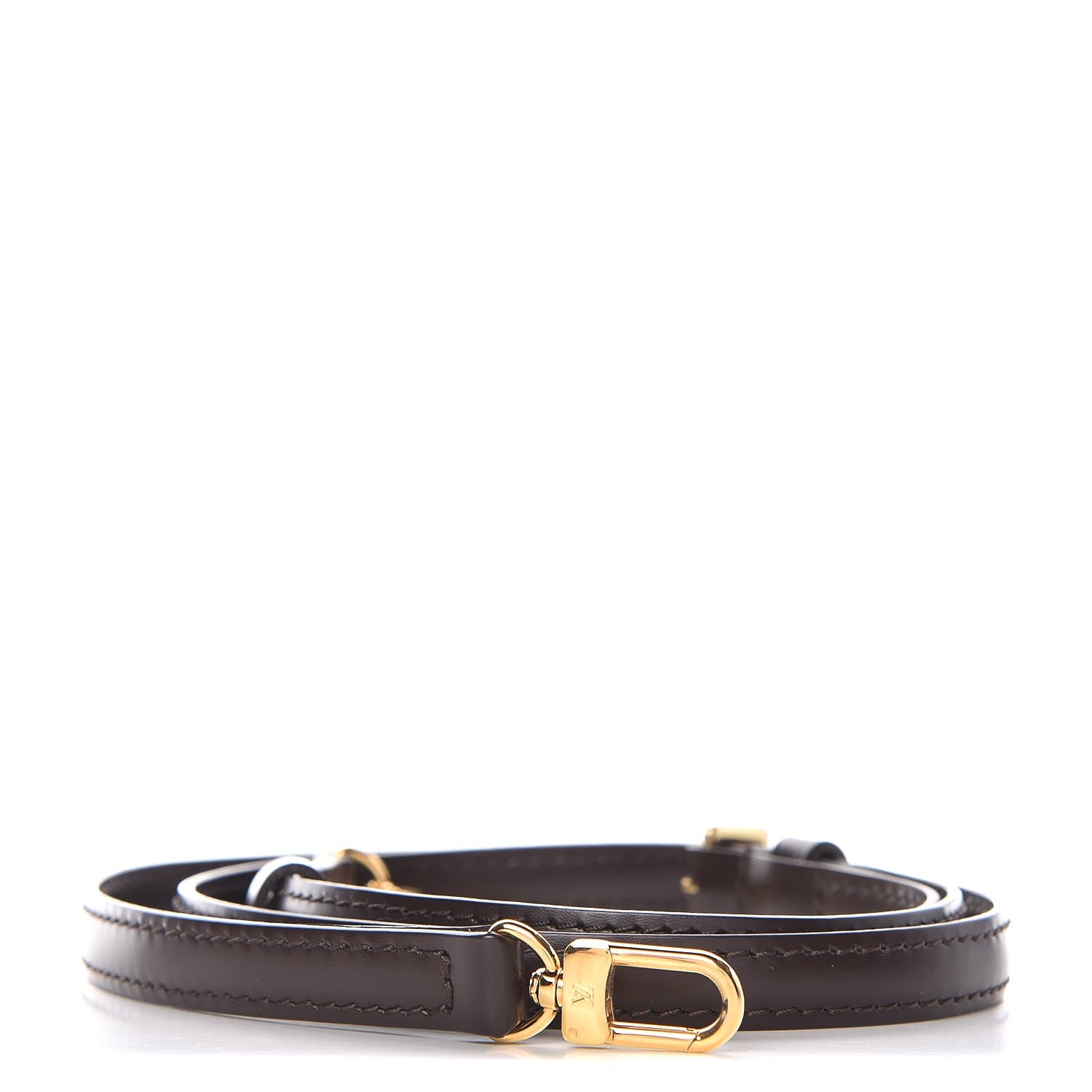 Louis Vuitton Calfskin 12mm Adjustable Shoulder Strap Brown 1 of 4