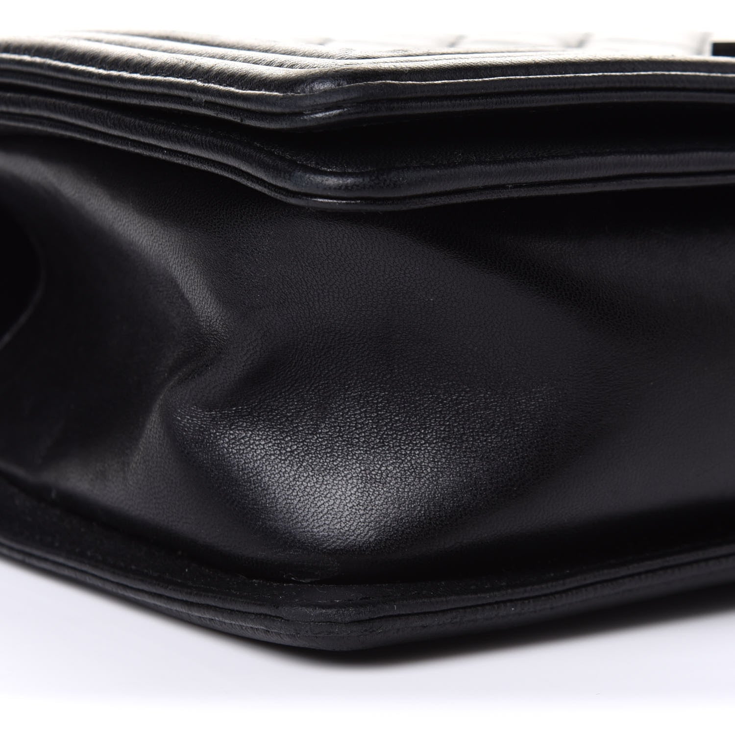 Chanel Lambskin Quilted Medium Boy Flap Black 9 of 11