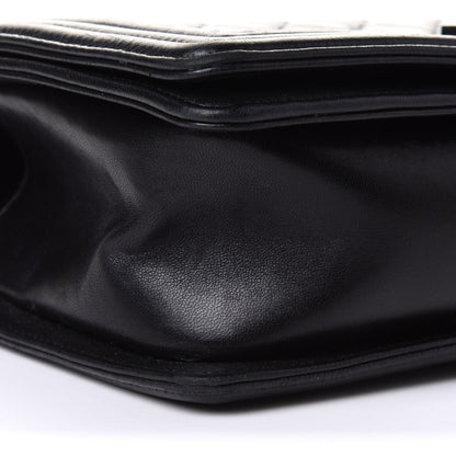 Chanel Lambskin Quilted Medium Boy Flap Black 9 of 11