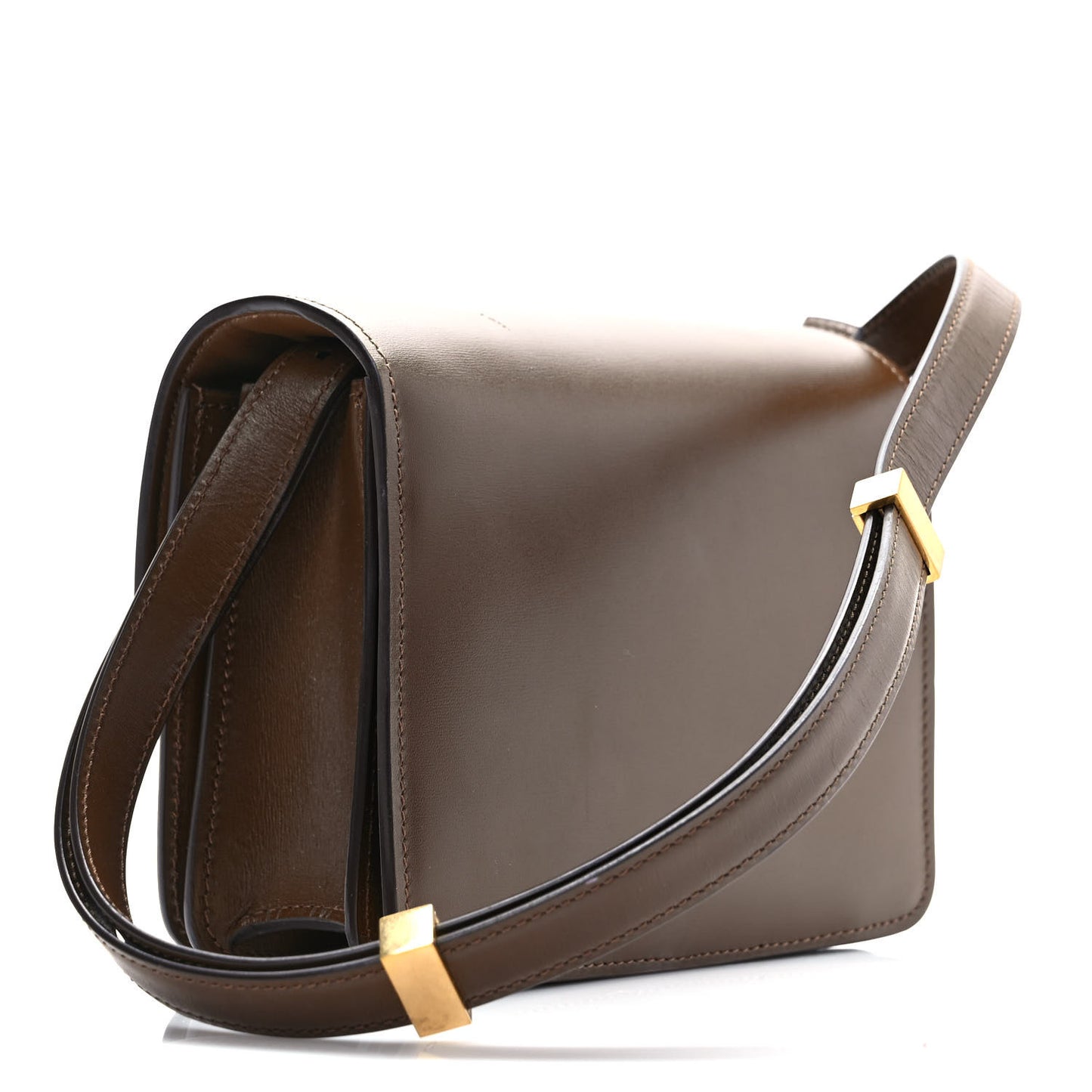 Smooth Calfskin Small Classic Box Flap Bag Camel