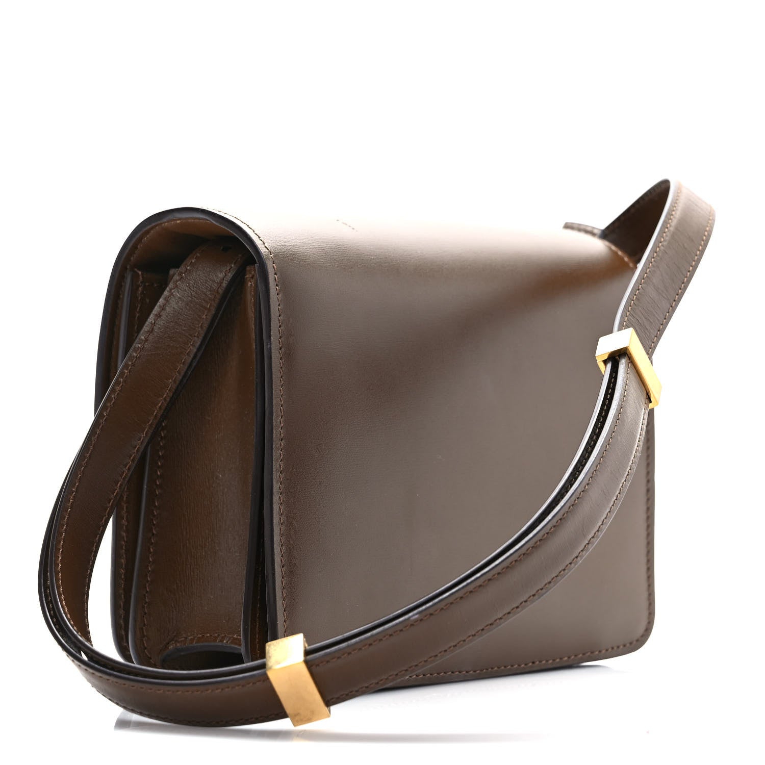 Celine Smooth Calfskin Small Classic Box Flap Bag Camel 3 of 8