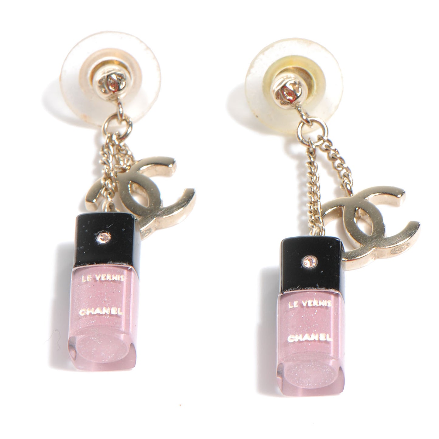 CC Nail Polish Charm Earrings